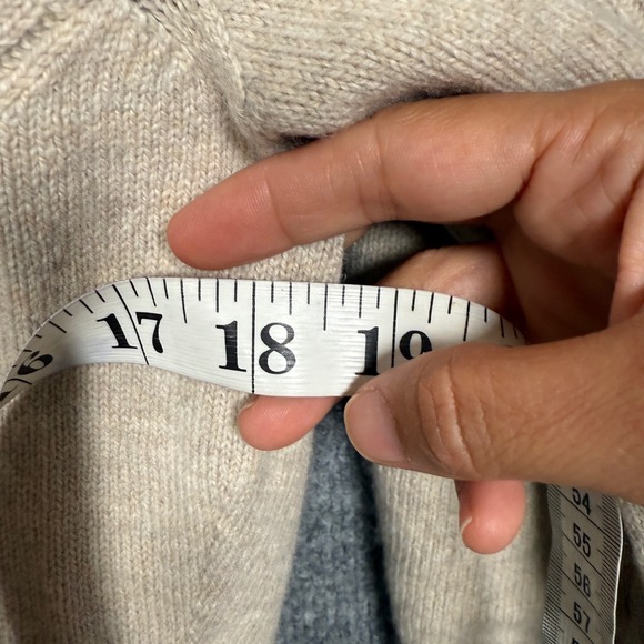 Uniqlo Mame‎ Kurogouchi Size XXL 3D Knit Volume Sleeve Sweater Tan Scoop Neck - Picture 7 of 8